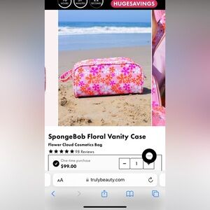 truly beauty x spongebob bag